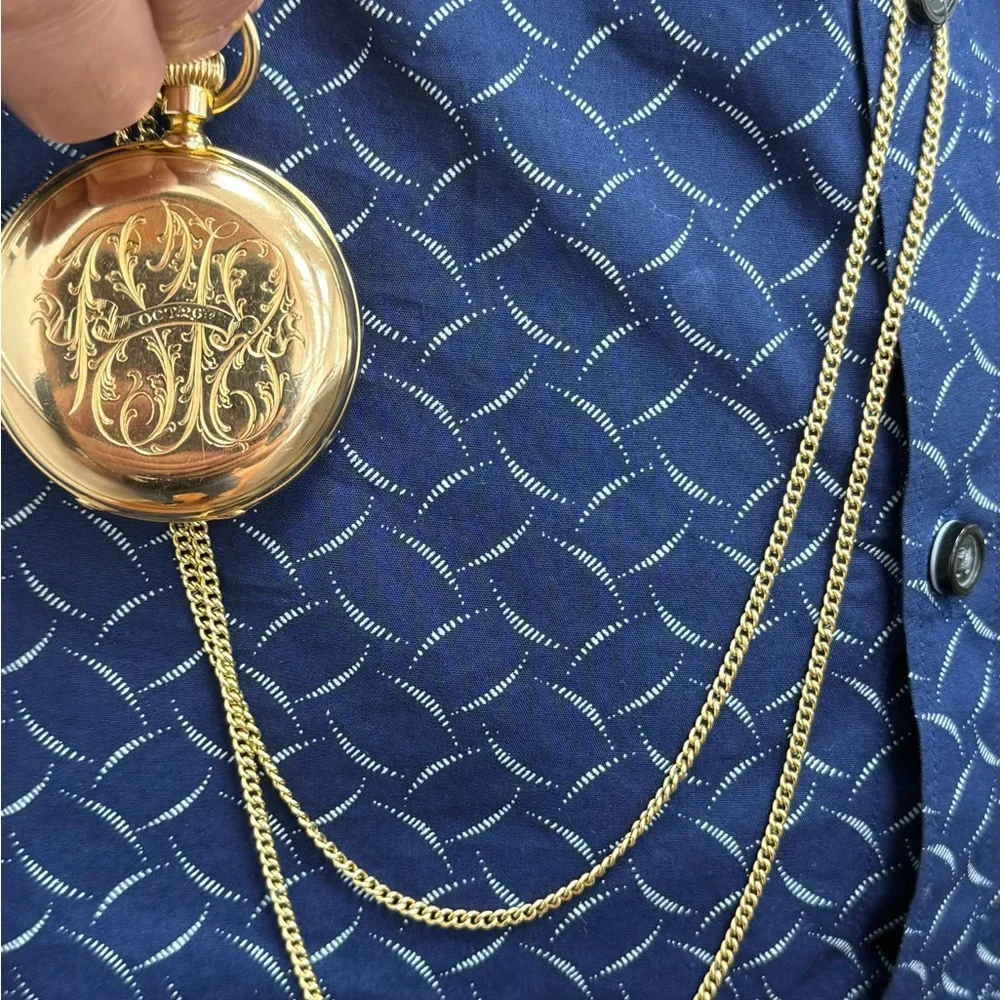 Tiffany & Co. Gold Pocket Watch with White Dial - Picture 9 of 15